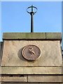 SJ3587 : Date plaque on the Brunswick station ramp by John S Turner