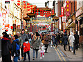 SJ8497 : Manchester Chinatown, Faulkner Street by David Dixon