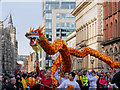 SJ8497 : Dragon Parade, Manchester Princess Street by David Dixon