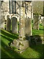 SK9508 : Medieval cross, Empingham churchyard by Alan Murray-Rust