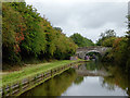 SJ6737 : Approaching Betton Wood Bridge near Market Drayton, Shropshire by Roger  D Kidd