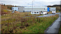 NS3474 : Motorhomes at Kelburn Business Park by Thomas Nugent