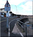 SH8479 : Warning sign  -  Cerddwyr ymlaen/Pedestrians ahead, Colwyn Bay by Jaggery