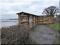 SX9981 : Bird hide by River Exe, Exmouth by David Smith