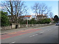 SH8578 : Abergele Road bridge over a stream, Colwyn Bay by Jaggery