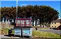 SS5199 : Bins alongside a Bigyn Road bus shelter, Llanelli by Jaggery