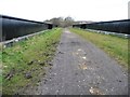 SE3204 : Former railway bridge over the M1, looking westwards by Christine Johnstone