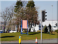 SD8010 : Oversized Deck Chair on Bury Traffic Island by David Dixon