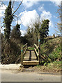 TM1354 : Footpath to The Hollows Coddenham Green by Geographer