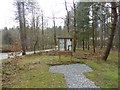 SH4167 : Noticeboard at Llyn Parc Mawr by Oliver Dixon