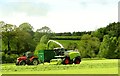 NZ0953 : Harvesting grass at Shotley Bridge by Robert Graham