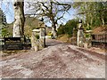 SO0571 : Entrance to The Hall at Abbey-Cwm-Hir by David Dixon