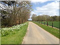 TM1257 : Footpath to Green Lane Farm & entrance to Home Farm by Geographer