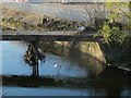 SE2734 : Flood damaged bridge over the River  Aire by Stephen Craven