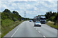 SK8355 : HGVs in Layby near to Coddington by David Dixon