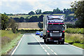 SK9252 : Heavy Goods Vehicle on the A17 near to Stragglethorpe by David Dixon