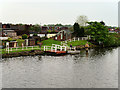 SJ6487 : Manchester Ship Canal, Thelwall Ferry by David Dixon