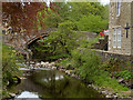 SD8640 : Pendle Water and The Old Pack Bridge at Higherford by David Dixon