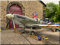 SD8010 : Replica Spitfire outside Bury Transport Museum by David Dixon