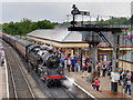 SD7916 : 80080 Arrives at Ramsbottom on Wartime Weekend by David Dixon