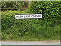 TM0358 : Wash Lane Corner sign by Geographer