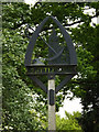 TL9759 : Rattlesden Village sign by Geographer