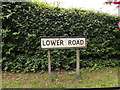 TL9759 : Lower Road sign by Geographer