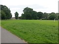 SZ0796 : Kinson: playing field at Pelhams Park by Chris Downer