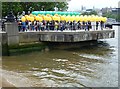 TQ3180 : People and balloons on the South Bank, London by Richard Humphrey