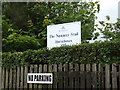 TL8882 : The Nunnery Stud sign by Geographer