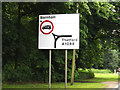 TL8978 : Roadsign on the A1088 Thetford Road by Geographer