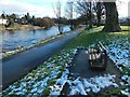 NS3979 : Bench by the River Leven by Lairich Rig