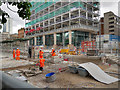 SJ8397 : Construction of New Metrolink Stop at St Peters Square - July 2016 by David Dixon