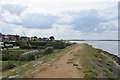 TL9406 : Sea wall path at Ramsey Island by Trevor Harris