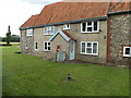 TL9780 : Post Office Cottages Victorian Postbox by Geographer