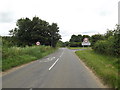 TM0080 : Entering Garboldisham on the B1111 Hopton Road by Geographer