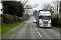 SJ5440 : White HGV on Prees Road by David Dixon