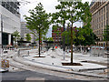 SJ8397 : St Peter's Square Tram Stop Construction, August 2016 by David Dixon