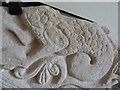 SP1456 : Detail of a carved tympanum by Philip Halling