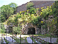 SD9764 : Threshfield Quarry lime kilns by John Illingworth