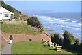 SX9777 : Footpath from Exeter Road to a footbridge over the railway, north end of Dawlish by Robin Stott