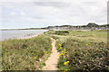 SH7679 : The Wales Coast Path at Conwy Morfa by Jeff Buck