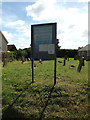 TM0073 : Wattisfield United Reformed Church Notice Board by Geographer