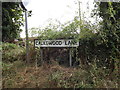 TM0175 : Calkewood Lane sign by Geographer