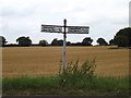 TM0175 : Roadsign on  Wattisfield Road by Geographer