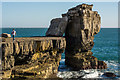 SY6768 : Pulpit Rock, Portland Bill by Oliver Mills