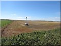 NZ3278 : Arable land off Links Road by Graham Robson