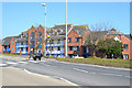 SX9677 : Crossing the Exeter Road on a Zebra opposite Rockstone, Dawlish by Robin Stott