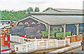 TQ4023 : Bluebell Railway Locomotive Shed, Sheffield Park 1997 by Ben Brooksbank