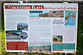 SX9777 : Information board by the South West Coast Path near Rockstone Flats, Dawlish by Robin Stott